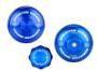 SD-BCK-6.4 - Sinister Diesel's Billet Blue Cap Kit for 2008-2010 Ford Powerstroke 6.4L diesels