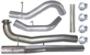 671NM - Flo-Pro 5-inch Down Pipe Back Exhaust - Aluminized - No Muffler - GM 2015.5 - 2016