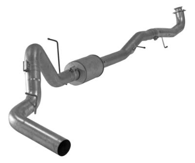 680 - FloPro 5-inch Down Pipe Back Exhaust - Aluminized w/ Muffler - GM 2017