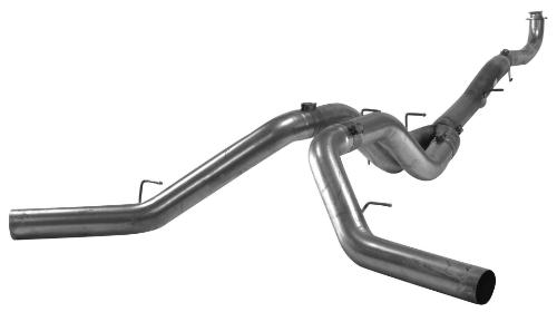 780 - FloPro 5-inch Down Pipe Back Dual Exhaust - Aluminized No Muffler - GM 2017