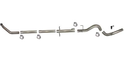 SS602NM - Flo-Pro 5-inch Turbo Back Exhaust - Stainless - No Muffler - Dodge 1994-2002 RC-EC/SB-LB-Dually