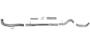 871NM - Flo-Pro 4-inch Down Pipe Back Exhaust - Aluminized - No Muffler - GM 2015.5 - 2016