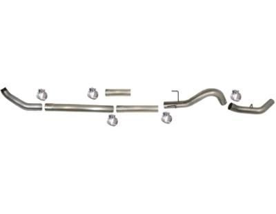 1849 - Flo-Pro 4-inch Turbo Back Exhaust - Aluminized - No Muffler - Dodge 2010 - 2012