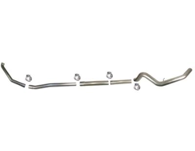 831NM - Flo-Pro 4-inch Turbo Back Exhaust - Aluminized - No Muffler - Ford 1999 - 2003