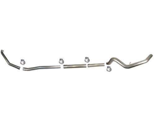 831NM - Flo-Pro 4-inch Turbo Back Exhaust - Aluminized - No Muffler - Ford 1999 - 2003