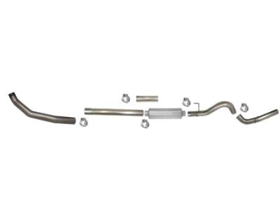 SS805 - Flo-Pro 4-inch Turbo Back Exhaust - Stainless - Dodge 2003-2004 EC-QC/SB-LB-Dually