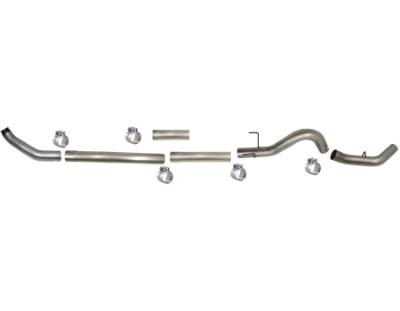 SS1839 - Flo-Pro 4-inch Turbo Back Exhaust - Stainless - No Muffler - Dodge 2007 - 2009