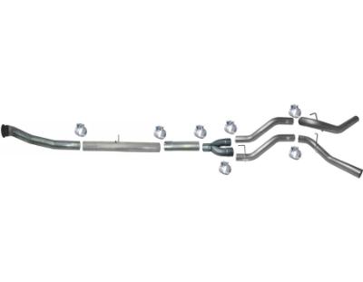 766 - Flo-Pro 5-inch Turbo Back DUAL Exhaust - Aluminized - Dodge 2010-2012