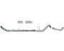 SS1873 - Flo-Pro 4-inch Down Pipe Back Exhaust - Stainless/No Muffler - Dodge 2013-2018 RC-QC-MC/SB-LB-Dually