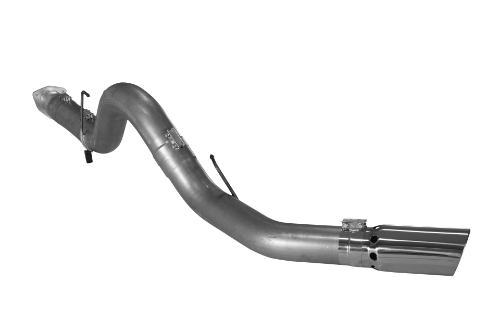 640 - FloPro's 5-inch DPF Back Exhaust Kit with an aluminized steel finish - fits 2011-2019 Ford Powerstroke F250/F350 diesels