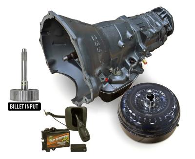 1064194BMT - BD's HD 48RE Transmission w/ Billet Input Shaft, Tap Shifter & triple disc Torque Converter Package for 2003-2004 Dodge Cummins 5.9L 4WD diesel trucks