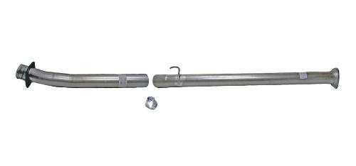 Picture of Mel's Manufacturing 4" DPF & Cat Delete Pipe - Aluminized Ford 6.7L Powerstroke 2019