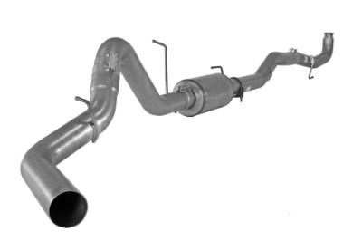 Picture of Mel's Manufacturing 4" Down Pipe Back Exhaust - Aluminized GMC/Chevy 6.6L Duramax 2011-2015 
