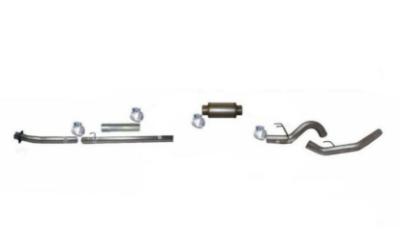 Picture of Mel's Manufacturing 4" Down Pipe Back Exhaust - Stainless Steel  Ford 6.7L Powerstroke 2020 Auto Trans