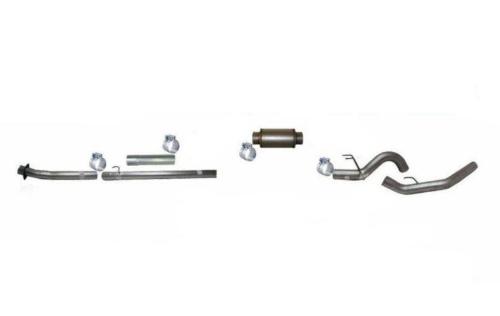 Picture of Mel's Manufacturing 4" Down Pipe Back Exhaust - Stainless Steel  Ford 6.7L Powerstroke 2020+ Auto Trans