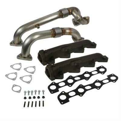 Picture of BD Diesel Exhaust Manifold & Up-Pipes Set - Ford 6.4L Powerstroke 2008-2010