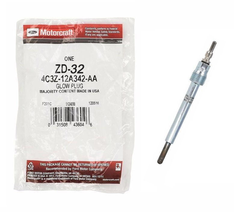 ZD32 Motorcraft OEM Glow Plug Ford 6.0L 20042007 bcdiesel.ca