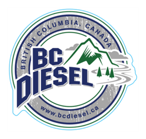 BCDS-60W - BC Diesel 6.0-inch White Sticker (Large)