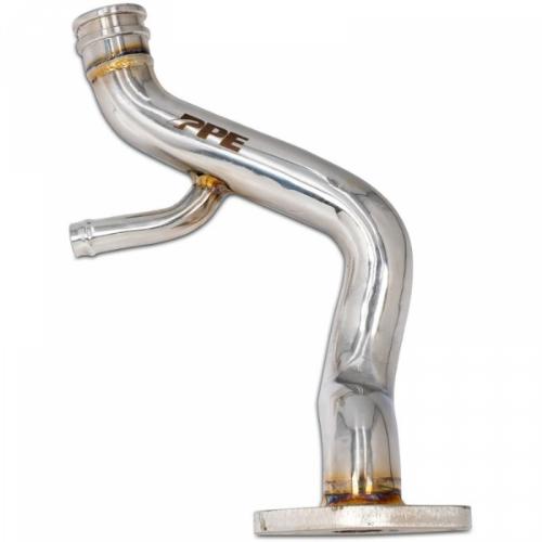 PPE Coolant Bypass Tube - GMC/Chevy 6.6L Duramax - 2006-2010 Polished Stainless