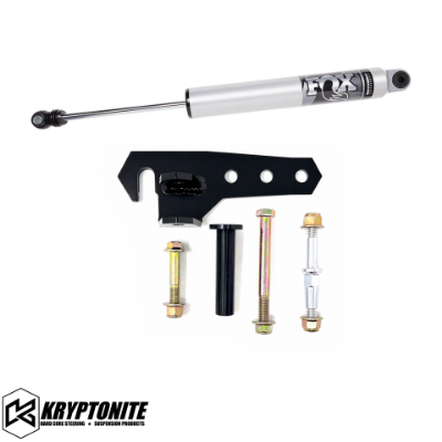 Kryptonite Bolt On Fox Steering Stabilizer With Bracket - GM/Chevy 6.6L Duramax - 2015-2025